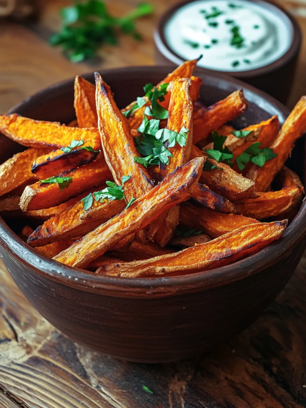 Knusprige Süßkartoffel-Pommes