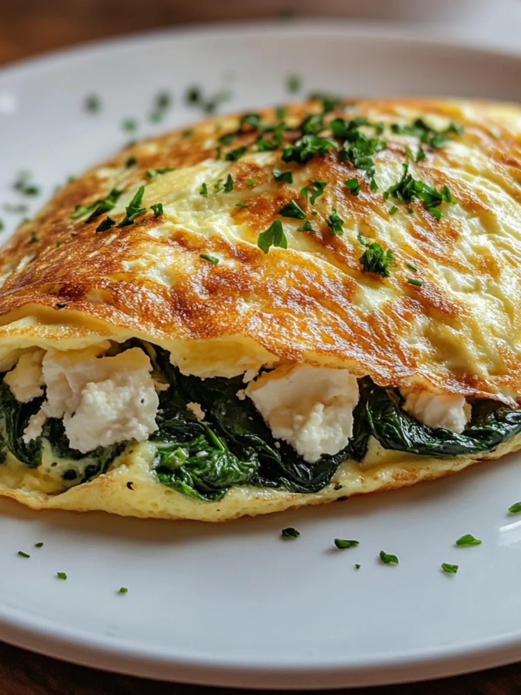 Spinat-Feta-Omelett