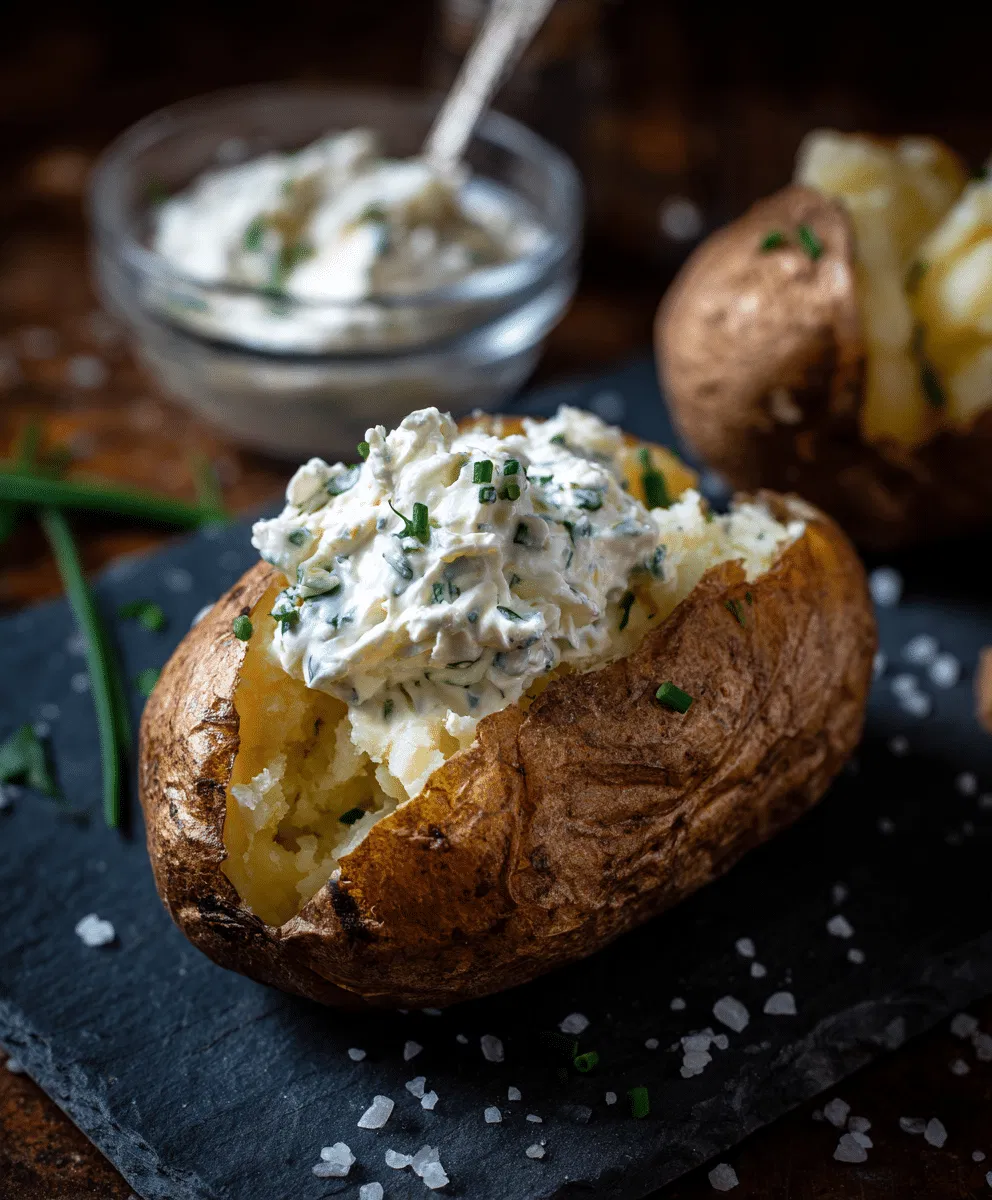 Ofenkartoffel mit High-Protein-Kräuterquark