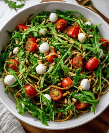 Schneller Spaghetti-Salat mit Pesto